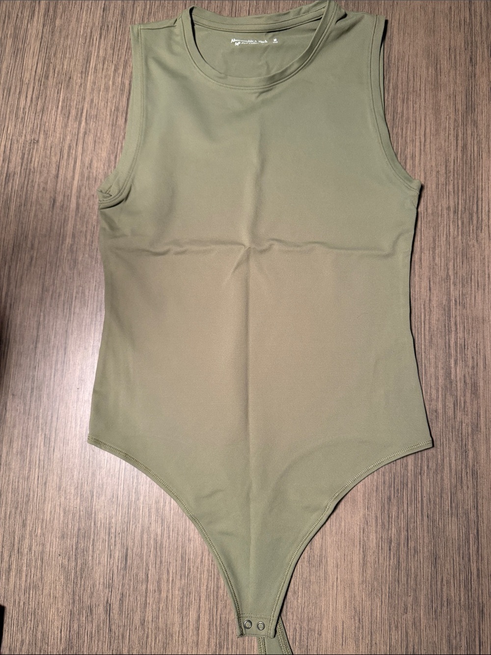 Scoop-Neck Bodysuit with Button Closure